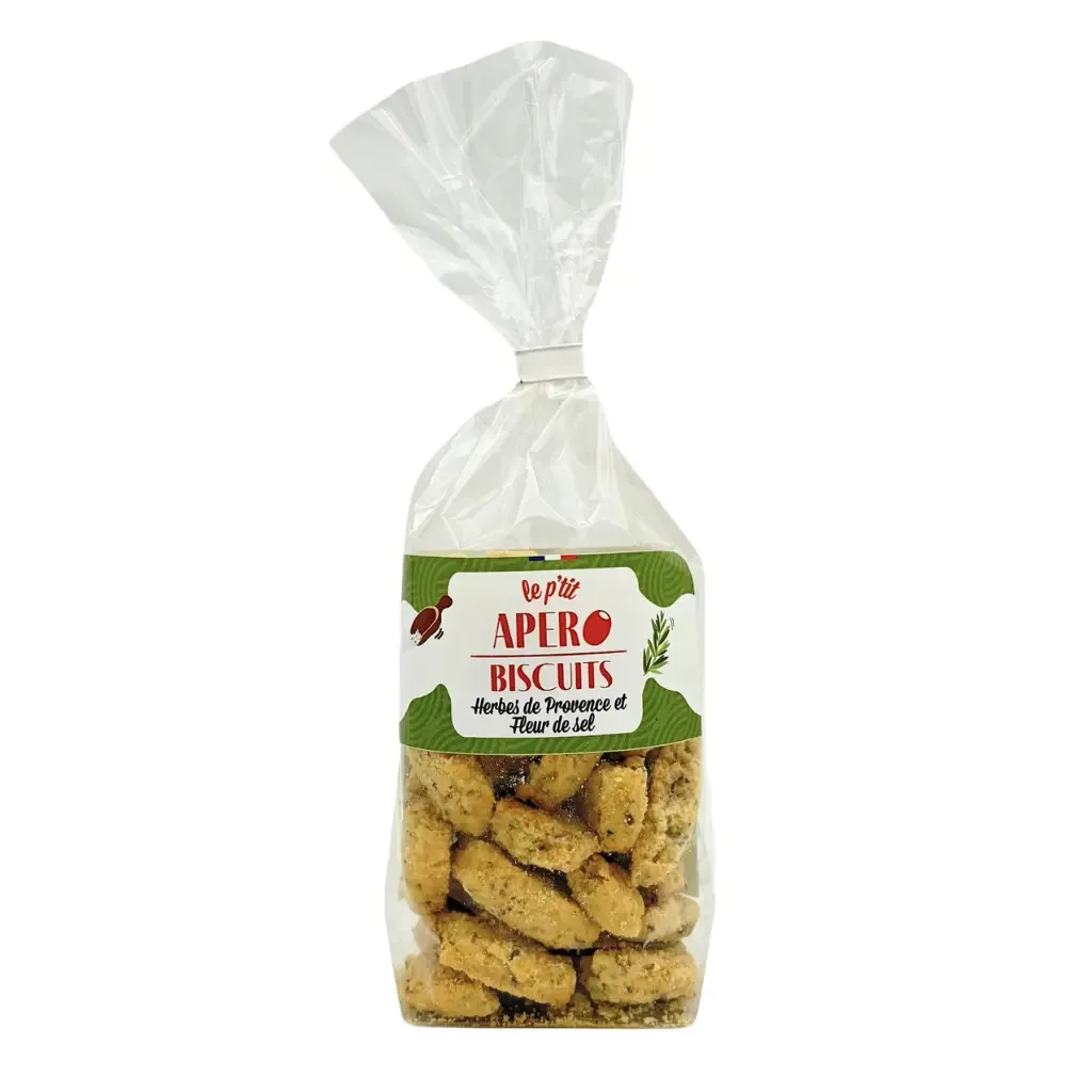 Biscuits à la fleur de sel et herbes de Provence 100g