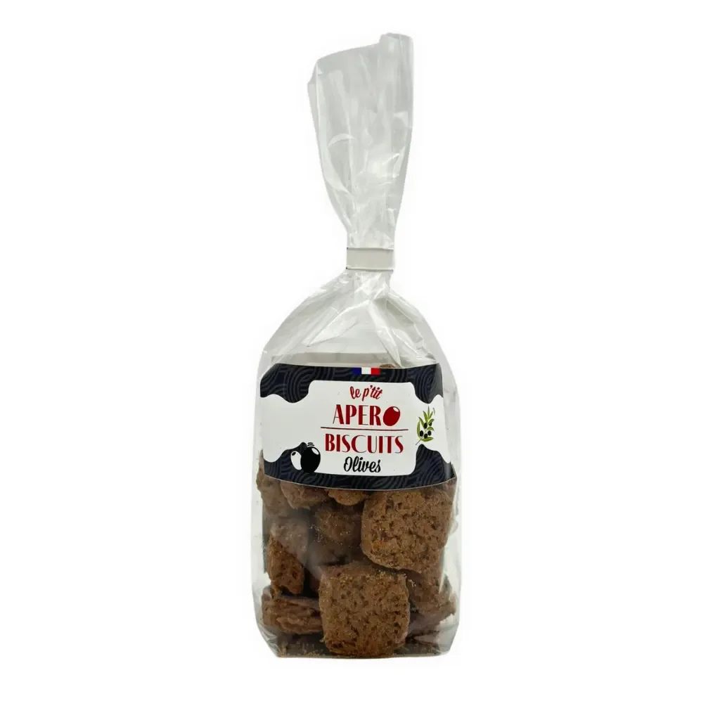 Biscuits aux olives noires 100g