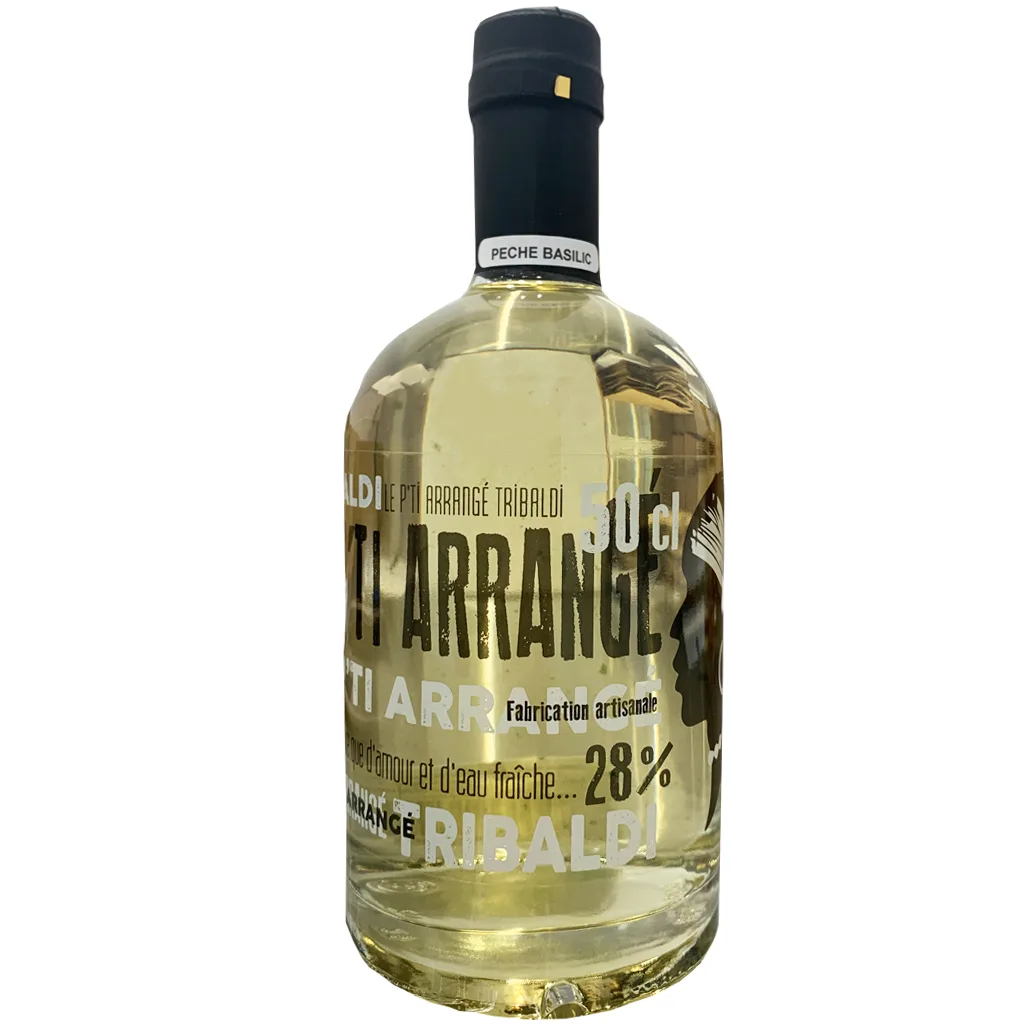 Rhum arrangé pêche basilic 50cl