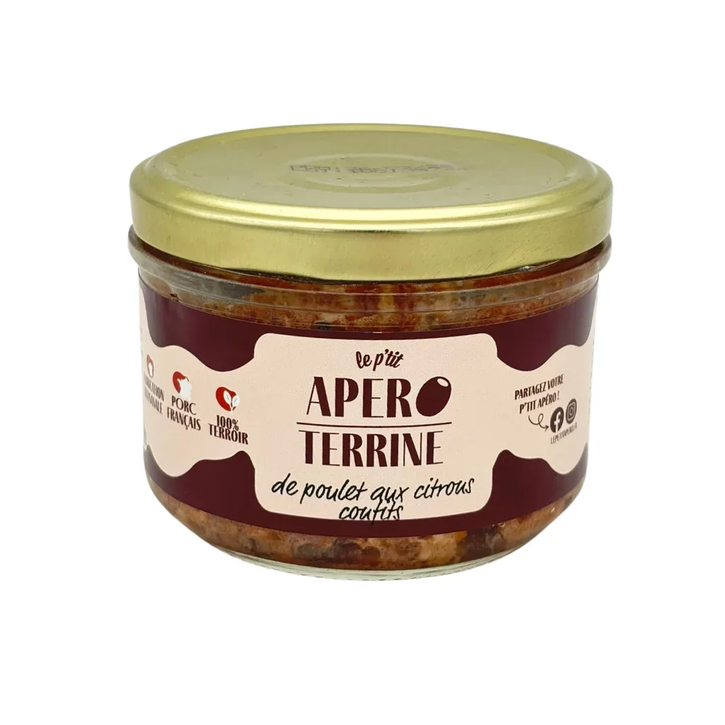 Terrine de poulet aux citrons confits 180g