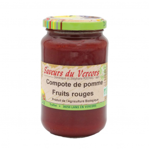 compote pomme fruits rouges