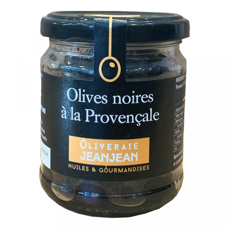Olives noires provençales Oliveraie JeanJean